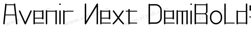 Avenir Next DemiBold字体免费下载字体转换